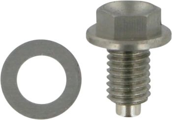 DRAIN PLUG MAGNETIC SLVR