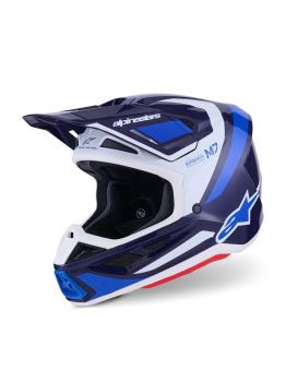 HELMET SM7 RISE BLUE/WHITE M