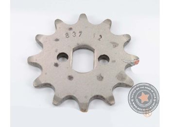 Pinion Esjot steel 12 teeth oval mount 15x10mm for Zündapp Bergsteiger M 25 type 434-02, 50 434-01, automatic moped 442, ZR 10 447, 20 30 ZA 460, 40 A ZB 22 ZD 446, 446