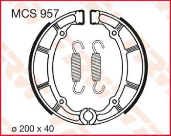 BRAKE SHOES TRW MCS957