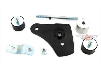 Exhaust bracket set 7-piece black metal for Zündapp, KS 50 Cross Type 517